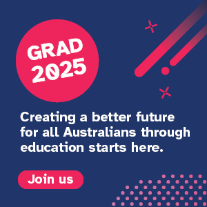 2025 Graduate Recruitment Campaign Education website promo tile