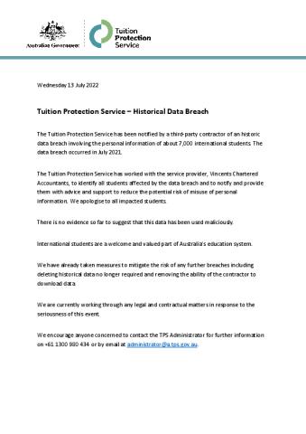 Important Notice - Tuition Protection Service - Historical Data Breach.pdf